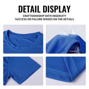 T-shirt de sport léger pour homme avec logo personnalisé, respirant, en polyester, séchage rapide, pour la course à pied et la remise en forme - Product Image 4