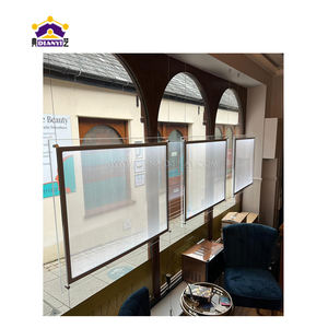 Escaparate de agente inmobiliario colgante de techo/tablero de <span class=keywords><strong>menú</strong></span> de escritorio foto Led Pantalla de ventana caja de luz de cristal para publicidad - Product Image 5