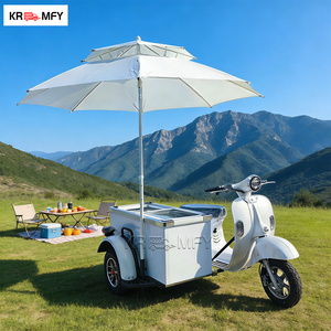 Bicicleta Eléctrica para Café, Triciclo Personalizable con Fibra de Vidrio para Cafetería Móvil, Carrito de Mano para Helados y Paletas Italianas - Product Image 4
