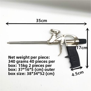 <span class=keywords><strong>Pistola</strong></span> <span class=keywords><strong>de</strong></span> Espuma Manual <span class=keywords><strong>de</strong></span> Metal Resistente con Émbolo <span class=keywords><strong>de</strong></span> Varilla Lisa, Grado Industrial para Espuma <span class=keywords><strong>de</strong></span> Poliuretano, Soporte Personalizado OEM - Product Image 6