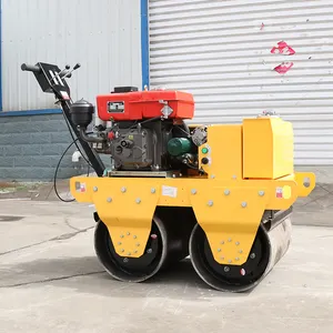Vibratory Hand Operated Roller Mini Road Roller Single/Double Drum Road Roller