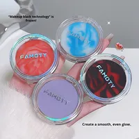 Famoty bedak krim tahan air tahan keringat, bedak Setting Makeup tidak lengket, bedak lembut kabut transparan bebas keringat, riasan bebas