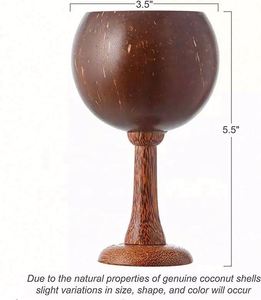 Decorations Tableware Coconut Shell Wine Cup Coconut Bowl Cup - Product Image 3