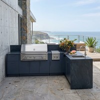 Ensemble de cuisine extérieure personnalisable, tout-terrain, en acier inoxydable 304, cuisine extérieure complète avec barbecue pour patio