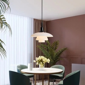 Danish Designer Creamy Style Pendant Light Unique Creative Restaurant Chandelier for Dining Room Bar Counter <b>Table</b> <b>Bedside</b> Lamp - Product Image 4