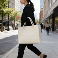Bolsa de Fieltro Grande Ecológica con Logotipo Personalizado, Bolsa de Compras Reutilizable de Fieltro al por Mayor, Bolsa de Regalo Promocional Directa de Fábrica