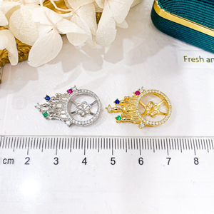 อุปกรณ์ทำเครื่องประดับเงินแท้ S925 สำหรับไข่มุกขนาด 10-11 มม. รุ่น 30659 จี้มงกุฎสำหรับสร้อยคอ จี้มงกุฎเปล่าสำหรับสร้อยคอ ไข่มุกขนาด 10-11 มม. สำหรับงาน DIY แฟชั่น - Product Image 4