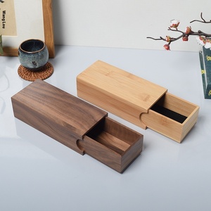 مجوهرات خشبية قابلة للسحب من الخارج-صندوق صائب للنظارات الشمسية المصنوعات اليدوية بودا الخرز المنحوت النقش - Product Image 2