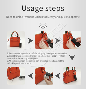 Hiệu quả RF AM cho hàng hóa sang trọng đáng báo động chống mất thẻ synmel <span class=keywords><strong>EAS</strong></span> dây buộc tần số kép chống trộm tự báo động - Product Image 5