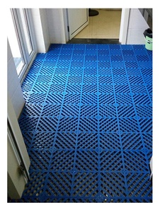 PP <b>Plastic</b> Interlocking Floor Tiles for Indoor/Outdoor Use Garage 4S Shop Click Installation with Edging Accessories - Product Image 6