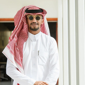 高品质阿拉伯迪拜沙特阿拉伯男士中东头巾Keffiyeh Shemagh 140 * 140厘米大号方形围巾披肩 - Product Image 2