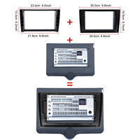 Radio Universal Android Din ganda 11.5 ", USB mobil Stereo dengan layar 2K kontrol setir WIFI GPS BT Carplay
