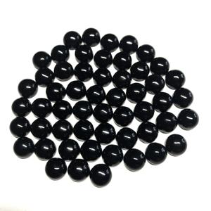 Cabujón de Ónice Negro Natural de 8 mm al por Mayor, Certificado por IGI, Tratado Térmicamente, Piedra Preciosa Suelta de Buena Calidad, Piedra Calibrada a Granel - Product Image 3