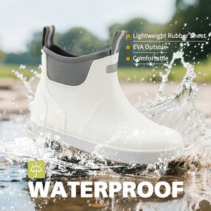 YL-25238 Botas de Lluvia de PVC Impermeables Antideslizantes para Exteriores, Color Blanco, de Alta Calidad, para Pesca - Product Image 2