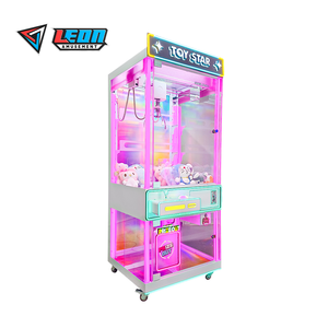 Machine à griffes d'arcade à monnayeur Leon Brand Factory Outlet, personnalisable pour enfants, en plastique, espagnol/anglais, 110/220V, pour poupées - Product Image 3