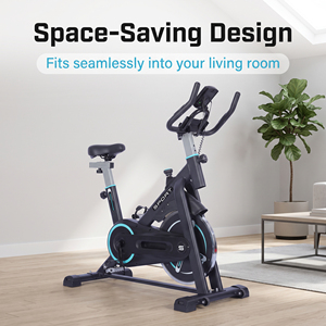 Vélo de spinning à transmission par courroie silencieuse pour la maison et l'appartement, personnalisation de la routine d'exercice, logo personnalisé - Product Image 6