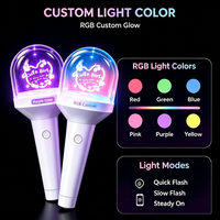 OEM ODM Barra de Luz Giratoria 360° con 15 Colores Cambiantes y Mango Personalizado para Clubes de Fans de Ídolos Japoneses y Conciertos