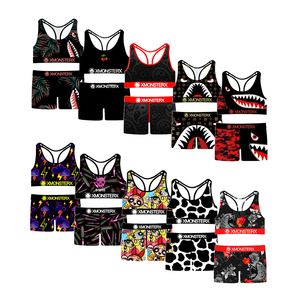 OEM Wholesale Custom ETH <b>Boxers</b> and Bras <b>Polyester</b> Underwear Set Women Bra and Short Girl Women Sets Underwear <b>Boxers</b> - Product Image 1