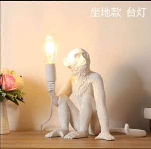 Khỉ Mặt dây chuyền trên dây đèn bàn đèn treo tường dễ thương động vật ánh sáng bàn trẻ em chiếu sáng phòng - Product Image 2