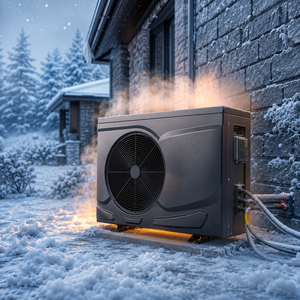 Pompe à chaleur à haut débit d'air de qualité supérieure avec deux ventilateurs pour système de chauffage central de grands bâtiments - Product Image 3