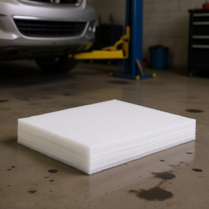 Tapis absorbants en polypropylène pour déversements d'huile, 15 po x 20 po, lot de 100, haute capacité, pour garage et entretien automobile - Product Image 2