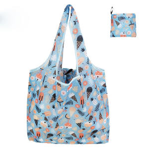 Custom Reusable Recycled Polyester <b>Foldaway</b> Pouch Grocery Shopping Trolley <b>Tote</b> <b>Bags</b> Rpet Foldable <b>Bags</b> - Product Image 1