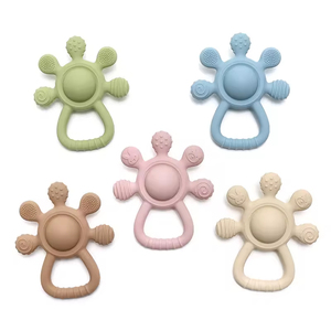 Jouets <span class=keywords><strong>de</strong></span> <span class=keywords><strong>dentition</strong></span> pour bébé, anneaux <span class=keywords><strong>de</strong></span> <span class=keywords><strong>dentition</strong></span> en silicone sans BPA, jouet sensoriel à mâcher, <span class=keywords><strong>anneau</strong></span> <span class=keywords><strong>de</strong></span> <span class=keywords><strong>dentition</strong></span> sûr pour bébés, jouets éducatifs pour nourrissons, hochet pour bébé - Product Image 1