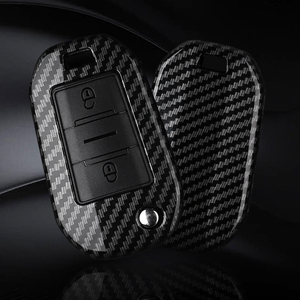 Étui de <span class=keywords><strong>protection</strong></span> pour clé de voiture en plastique carbone pour <span class=keywords><strong>Peugeot</strong></span> 208 <span class=keywords><strong>308</strong></span> T9 508 2008 pour Citroën C4 pour Opel Corsa Crossland X Accessoires auto - Product Image 5