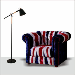 Hôtel de luxe 4 places vieux Chesterfield, canapé <span class=keywords><strong>en</strong></span> velours écrasé union jack chesterfield-sofa - Product Image 2