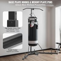 Support de sac de frappe robuste avec barre de traction, structure autoportante multifonction pour salle de sport à domicile