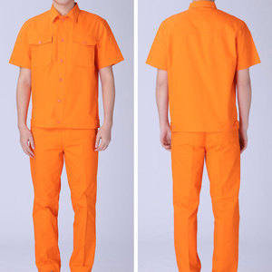 ورشة لحام لإصلاح السيارات ملابس طويلة وقصيرة الأكمام بدلة قطنية عاكسة ميزة حماية العمل تقنيات مطبوعة - Product Image 4