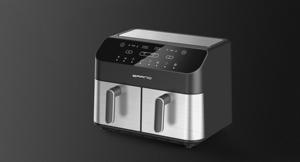 Большая цифровая фритюрница из нержавеющей стали емкостью 10 л, 4 + 4 л - Product Image 4