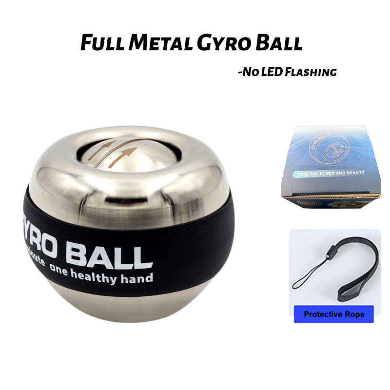 Sfera giroscopica interamente in metallo (senza luce).