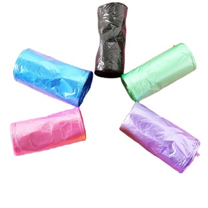 Disposable Garbage Bags Waste Bags for Home & Office Use, Flat-Bottom With Tie Handle T-Shirt Bags, Durable and Easy to Carry. - Product Image 5