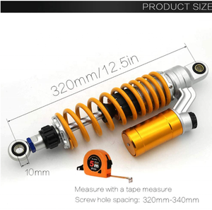 Raccords universels, confortables, amortisseurs à <span class=keywords><strong>gaz</strong></span> à Air pour motocyclette, dirt bike, <span class=keywords><strong>Quad</strong></span>, 13.3/8 "340mm - Product Image 3