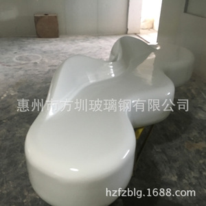 Fiberglass Chair Minimalist Design Modern Living Room Furniture Modular <b>Seating</b> Indoor Use - Product Image 4