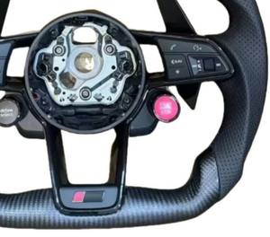Volant en aluminium et cuir pour Audi TT R8 TTRS <span class=keywords><strong>TTS</strong></span> 4S <span class=keywords><strong>MK2</strong></span> A6 S6 RS6 A7 S7 RS7 A8 S8 D4 A3 S3 Modèle A23 - Product Image 6