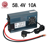 Chargeur de batterie lithium 48V 600W 58.4V 10A à charge rapide pour véhicules électriques et batteries de stockage d'énergie