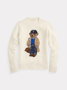 <span class=keywords><strong>Pull</strong></span> pour femme élégant et polyvalent, <span class=keywords><strong>à</strong></span> la mode, en laine flottante, avec broderie d'ours rétro classique, vente chaude - Product Image 5