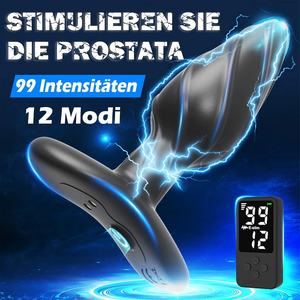 Plug Anal Eléctrico con Control Remoto al por Mayor - 12 Modos, 99 Niveles de Intensidad, Juguete de Estimulación Eléctrica <span class=keywords><strong>para</strong></span> Próstata, Set de Plugs <span class=keywords><strong>Anales</strong></span>, Regalo BDSM - Product Image 2