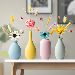 Jingdezhen Slightly Imperfect <strong>Small</strong> <strong>Vase</strong> Ornament for Living Room Flower Arrangement Minimalist Modern Tabletop Decoration - Product Image 4