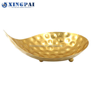 XINGPAI restauration fournitures en acier inoxydable martelé gâteau support assiette/mariage <span class=keywords><strong>plateau</strong></span> <span class=keywords><strong>de</strong></span> service assiette <span class=keywords><strong>de</strong></span> fruits pour buffet - Product Image 4