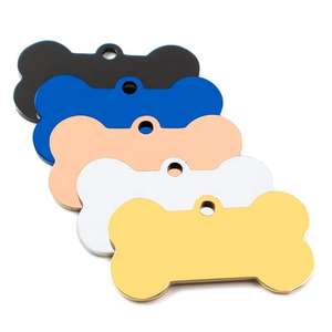 Placas de Identificación para Perro en Forma de Hueso de Acero Inoxidable con Logotipo Personalizado, Placa de Metal para Collar, Suministros para Perros - Product Image 3