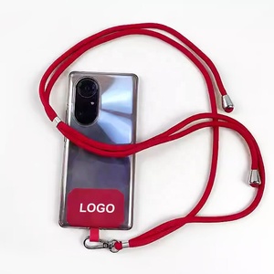 Promotional Mobile Phone Necklace Strap Patch Tab Lasso Cell Phone Case Holder Lanyard