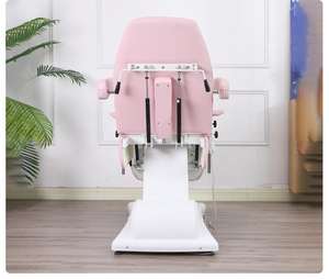 Silla de tatuaje manual Hochey, cama de masaje rosa, mesa de examen médico, camillas estéticas - Product Image 4