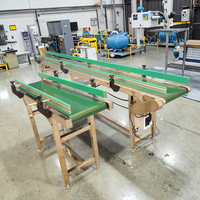 Nouvelle Machine de Transport à Bande Électrique Portable CE de Fabrication Chinoise, 1200 mm, avec Bande PVC, Petite Convoyeuse Verte pour Usage Industriel et Domestique