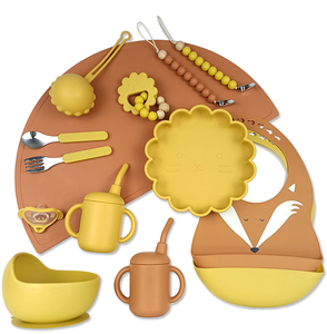 Set <span class=keywords><strong>de</strong></span> Alimentación para Bebés, Kit <span class=keywords><strong>de</strong></span> Cuchara y Tenedor para Niños Pequeños, Libre <span class=keywords><strong>de</strong></span> BPA, Silicona con Punta Suave, Cuchara <span class=keywords><strong>de</strong></span> <span class=keywords><strong>Aprendizaje</strong></span>, Fácil Agarre, Destete Guiado por el Bebé - Product Image 6