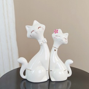 Đáng yêu Gốm Mèo Bảng trang trí gió chữa bệnh các đối tượng nhỏ cho Thích hợp phòng chuyển đổi cho máy tính để bàn Đồ trang trí nhà tốt - Product Image 2