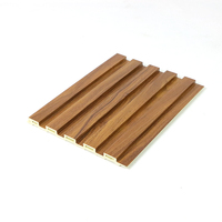 Grille TV en plastique étanche panneau de fond mur creux WPC persiennes intérieures pour chambre à coucher hôtel salon bureau hôpital