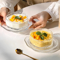 Creative Cloud Dessert Bowl Saucer Set Yaourt Crème Glacée Vaisselle Assiette Jelly Bowl Set